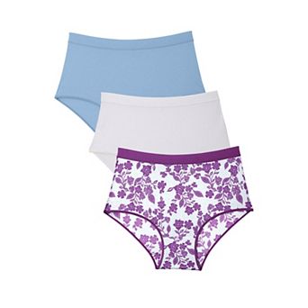 Catherines Plus Size Cotton/Spandex Panty 3-Pack