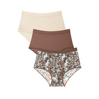 Catherines Plus Size Cotton/Spandex Panty 3-Pack