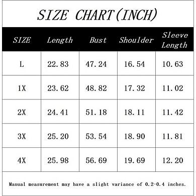 Women's Plus Size Casual Short Sleeve Cardigan with Button Front