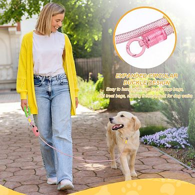 1Pc Dog Leash with Padded Hands Free, Adjustable Bungee Dog Training Leash, No Pull Heavy Duty Rope