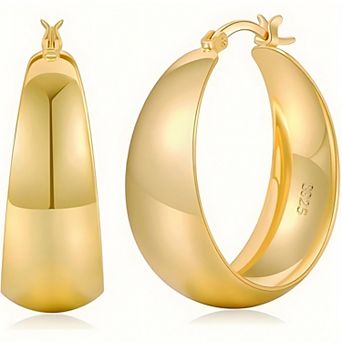 Xawy Thick Gold-Plated Earrings