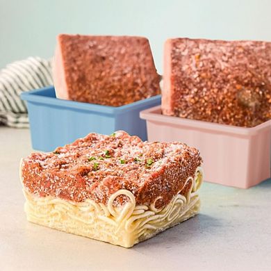 Zoulao Silicone Soup Stock Freezer Tray with Lid, 4-Pack, Makes 2-Cup Portion Ice Cubes