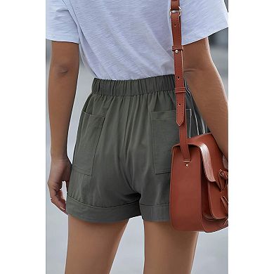 Womens High Waist Casual Shorts