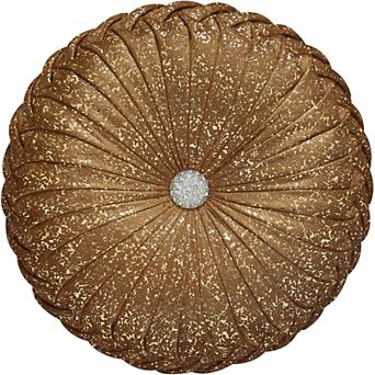 Round Throw Pillow with Removable Cover