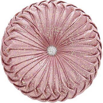 Round Throw Pillow with Removable Cover