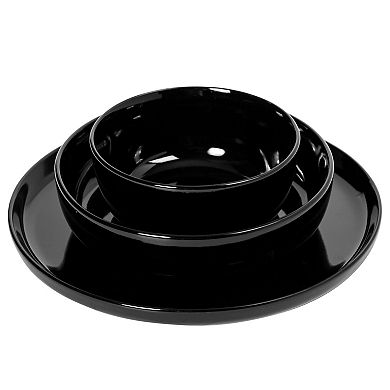 Gibson Home Oslo 12-Piece Porcelain Plates and Bowls Set