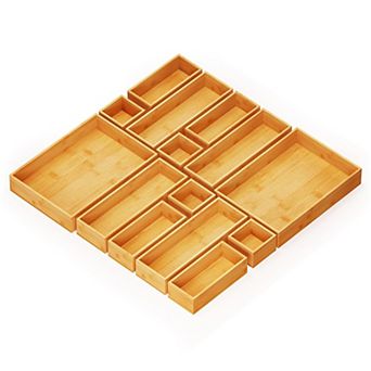 Drawer Organizer Set, Multi-Functional Tray Divider Storage Box