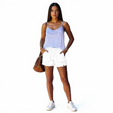 Women Soft Elastic Waist Shorts
