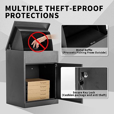 Package Delivery Box for Outside, 17.3''L*13.8''W*22.1''H