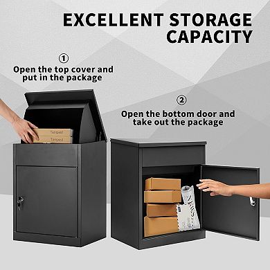 Package Delivery Box for Outside, 17.3''L*13.8''W*22.1''H