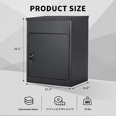 Package Delivery Box for Outside, 17.3''L*13.8''W*22.1''H