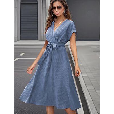 casual tie waist dress Olive Modal Waist Tie Dress Olive / XS
