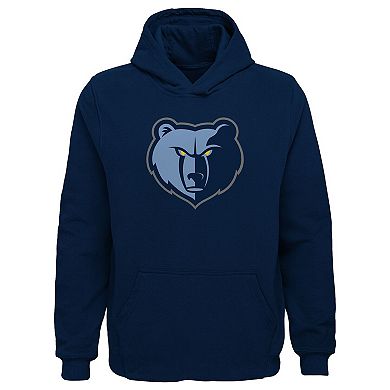 Youth Outerstuff Navy Memphis Grizzlies Primary Logo Pullover Hoodie