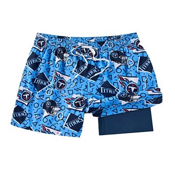 Men's Chubbies Blue Tennessee Titans Game Day Fit Classic Lined Swim Trunks