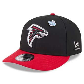 Youth New Era Black/Red Atlanta Falcons 2026 NFL Draft Pre-Curved 9FIFTY Snapback Hat