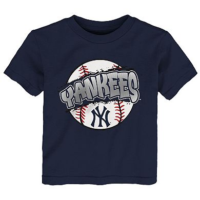 Toddler Outerstuff Navy New York Yankees Split Ball T-Shirt