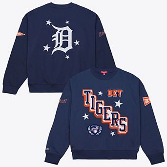 Women's Mitchell & Ness Navy Detroit Tigers Pep Rally Sweatshirt