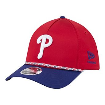 Men's New Era Red/Royal Philadelphia Phillies Rope M-Crown A-Frame 39THIRTY Flex Hat
