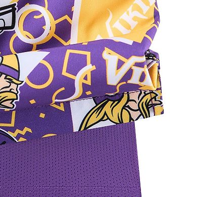 Men's Chubbies Purple Minnesota Vikings Game Day Fit Classic Lined Swim Trunks