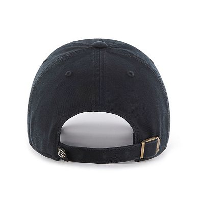 Youth '47 Black Purdue Boilermakers Clean Up Adjustable Hat