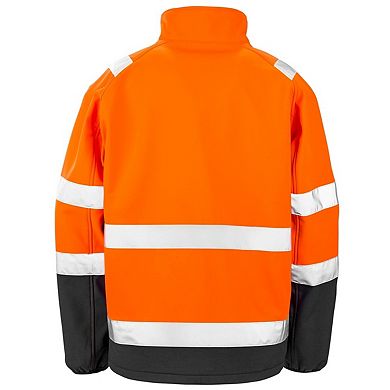 SAFE-GUARD by Result Mens Printable Safety Soft Shell Jacket