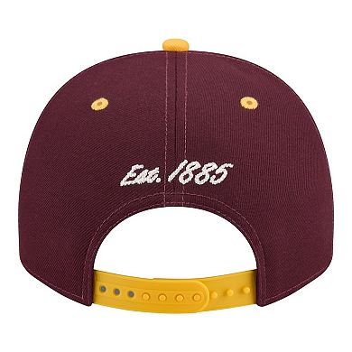 Men's New Era Maroon/Gold Arizona State Sun Devils Two-Tone Arched 9FIFTY Snapback Hat