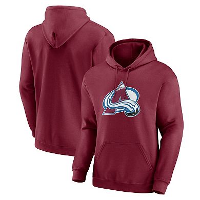 Men's Logo Athletic Burgundy Colorado Avalanche Essential Hoodie