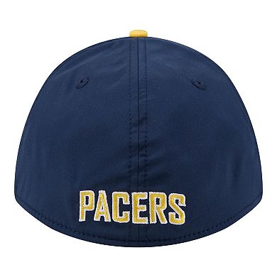 Men's New Era Navy/Gold Indiana Pacers Rope Two-Tone M-Crown A-Frame 39THIRTY Flex Hat
