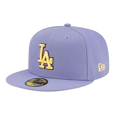 Men's New Era Light Purple Los Angeles Dodgers Lavender Bloom 59FIFTY Fitted Hat