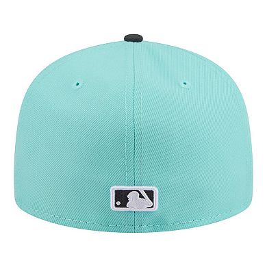 Men's New Era Turquoise/Charcoal New York Mets Two-Tone Color Pack 59FIFTY Fitted Hat