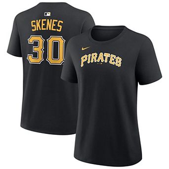 Women's Nike Paul Skenes Black Pittsburgh Pirates Name & Number T-Shirt