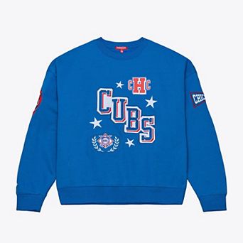 Women's Mitchell & Ness Royal Chicago Cubs Pep Rally Sweatshirt