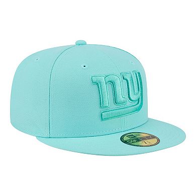 Men's New Era Turquoise New York Giants Color Pack 59FIFTY Fitted Hat