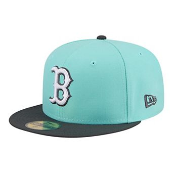 Men's New Era Turquoise/Charcoal Boston Red Sox Two-Tone Color Pack 59FIFTY Fitted Hat