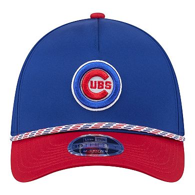 Men's New Era Royal/Red Chicago Cubs Rope M-Crown A-Frame 39THIRTY Flex Hat