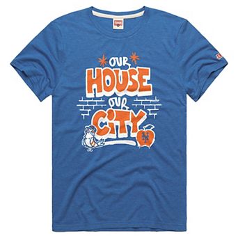 Men's Homage Royal New York Mets Tri-Blend Hyperlocal T-Shirt