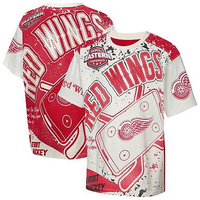 Youth Outerstuff Cream Detroit Red Wings Top Player T-Shirt