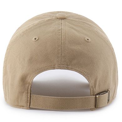 Men's '47 Khaki Tennessee Titans Primary Logo Clean Up Adjustable Hat