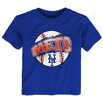 Toddler Outerstuff Royal New York Mets Split Ball T-Shirt