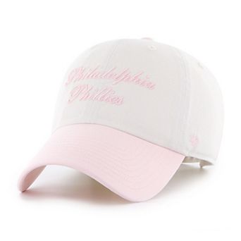 Women's '47 White/Pink Philadelphia Phillies Gelato Two-Tone Clean Up Adjustable Hat