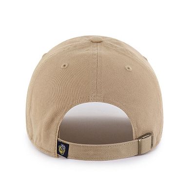 Men's '47 Khaki Michigan Wolverines Vault Clean Up Adjustable Hat