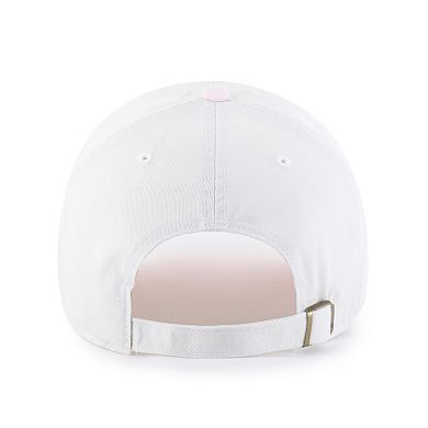 Women's '47 White/Pink San Francisco Giants Gelato Two-Tone Clean Up Adjustable Hat