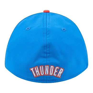 Men's New Era Blue/Orange Oklahoma City Thunder Rope Two-Tone M-Crown A-Frame 39THIRTY Flex Hat
