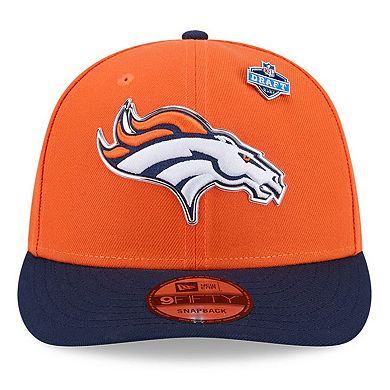Youth New Era Orange/Navy Denver Broncos 2026 NFL Draft Pre-Curved 9FIFTY Snapback Hat