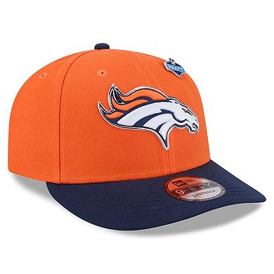 Youth New Era Orange/Navy Denver Broncos 2026 NFL Draft Pre-Curved 9FIFTY Snapback Hat