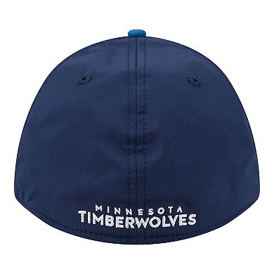 Men's New Era Navy/Blue Minnesota Timberwolves Rope Two-Tone M-Crown A-Frame 39THIRTY Flex Hat