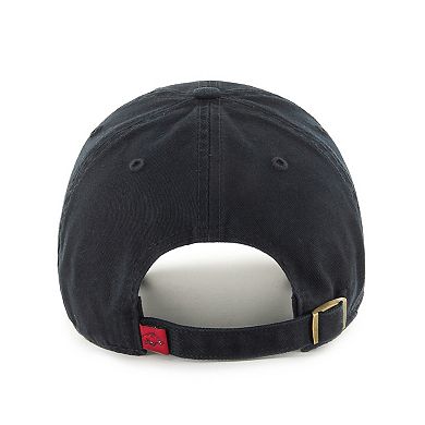Youth '47 Black Arkansas Razorbacks Clean Up Adjustable Hat