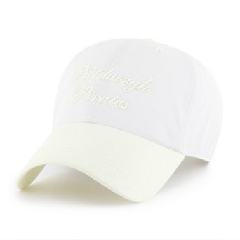 Women's '47 White/Yellow Pittsburgh Pirates Gelato Two-Tone Clean Up Adjustable Hat
