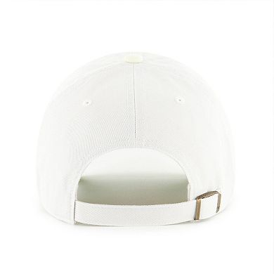 Women's '47 White/Yellow Pittsburgh Pirates Gelato Two-Tone Clean Up Adjustable Hat