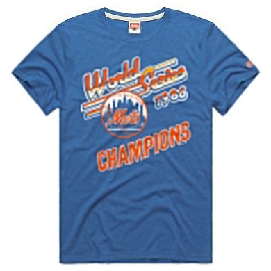 Men's Homage Royal New York Mets Tri-Blend Hyperlocal T-Shirt